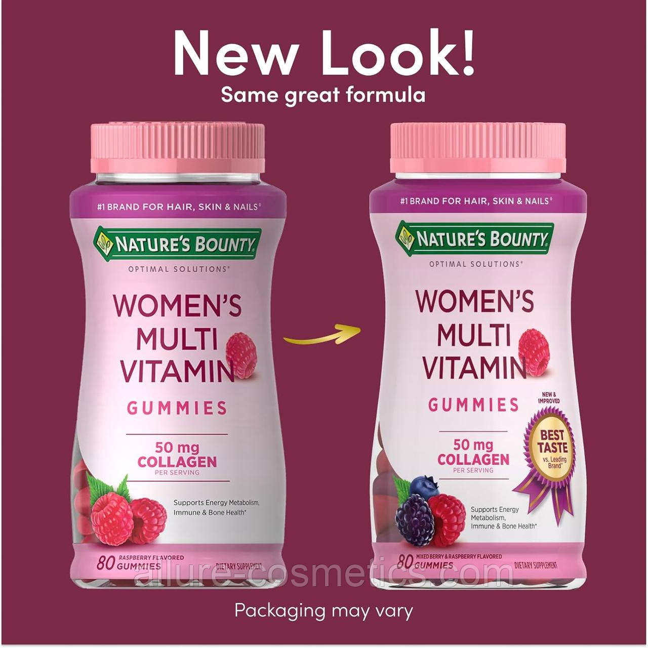 Жіночі жувальні мультивітаміни Nature's Bounty Optimal Solutions Women's multivitamin gummies 80шт