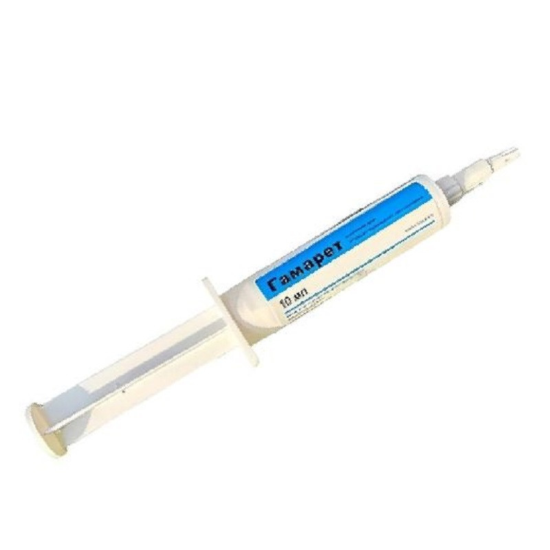 Суспензія в шприц-тубі Гамарет для лікування маститу в корів-лактувальних 10 мл BioVeta, фото 1