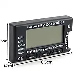 Тестер акумуляторів CellMeter 7 NiCd NiMH LiPo LiFe Li-ion індикатор ємності детектор напруги, фото 3