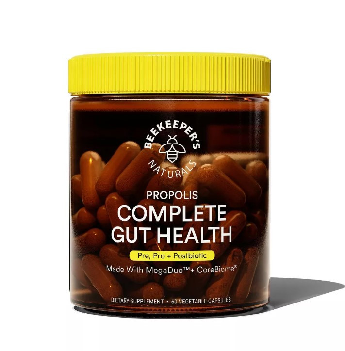 Beekeeper's Naturals Propolis Complete Gut Health / Здоров'я кишківника пре-, про- та постбіотики 60 капсул