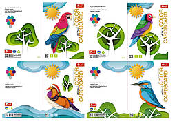 Набір кольорового картону А4 8 арк 8 кол Metallic