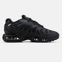 Чоловічі Кросівки Nike Air Max TN Plus Drift Black White / Найк Аїр Макс ТН Плюс Дріфт Чорні з Білим, фото 3