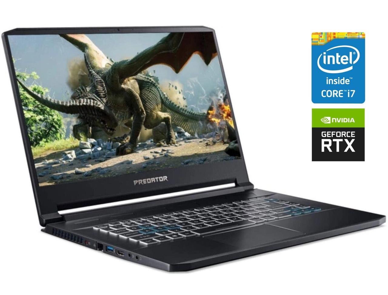 Ігровий ноутбук Б-клас Acer Predator Triton 500 PT515-51/ 15.6" 1920x1080/ i7-9750H/ 16GB RAM/ 512GB SSD/ RTX 2060 6GB