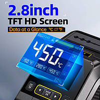 FNIRSI DWS-200 (set3) – паяльна станція, потужність 200Вт, до 450°C, з тримачем F210, + 3 жала типу C210, фото 5