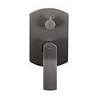 Душова система універсальна Slavonice прихованого монтажу на два споживача QTSLA113GMB45899 Gunmetal Black PVD Qtap, фото 4