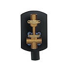 Душова система універсальна Slavonice прихованого монтажу на два споживача QTSLA113GMB45899 Gunmetal Black PVD Qtap, фото 5