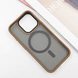 TPU+PC чохол Metal Buttons with MagSafe для Apple iPhone 16 Pro (6.3") Золотий, фото 4