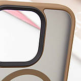 TPU+PC чохол Metal Buttons with MagSafe для Apple iPhone 16 Pro (6.3") Золотий, фото 6