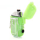 Eлектропульсна запальничка Solve з USB із ліхтариком водонепроникна в подарунковій упаковці KT6007904, фото 2