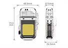 Eлектропульсна запальничка Solve з USB із ліхтариком водонепроникна в подарунковій упаковці KT6007903, фото 4