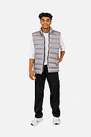 Чоловічий утеплений жилет колір сірий ЦБ-00259517