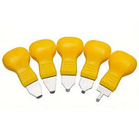 Лопатки для розкриття годинників і дрібної техніки 5 шт / сталь, пластик / 85мм Жовтий (7000007177)