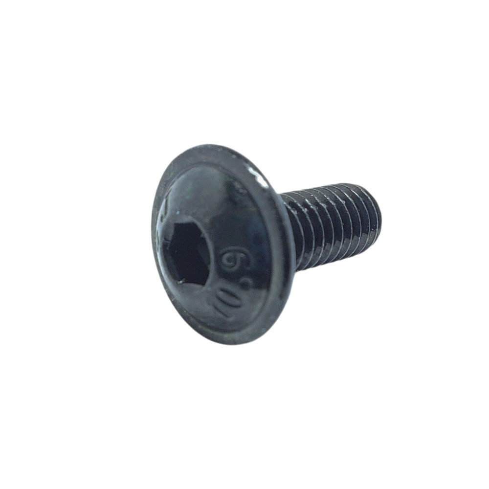 Гвинт SJH М2,5х5 (ISO 7380-2) напівкругла головка з буртиком, вн.шестигранник, нерж. 304, чорний, фото 1