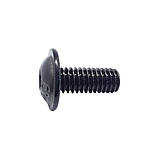 Гвинт SJH М4х12 (ISO 7380-2) напівкругла головка внутрішній шестигранник, чорний, фото 3