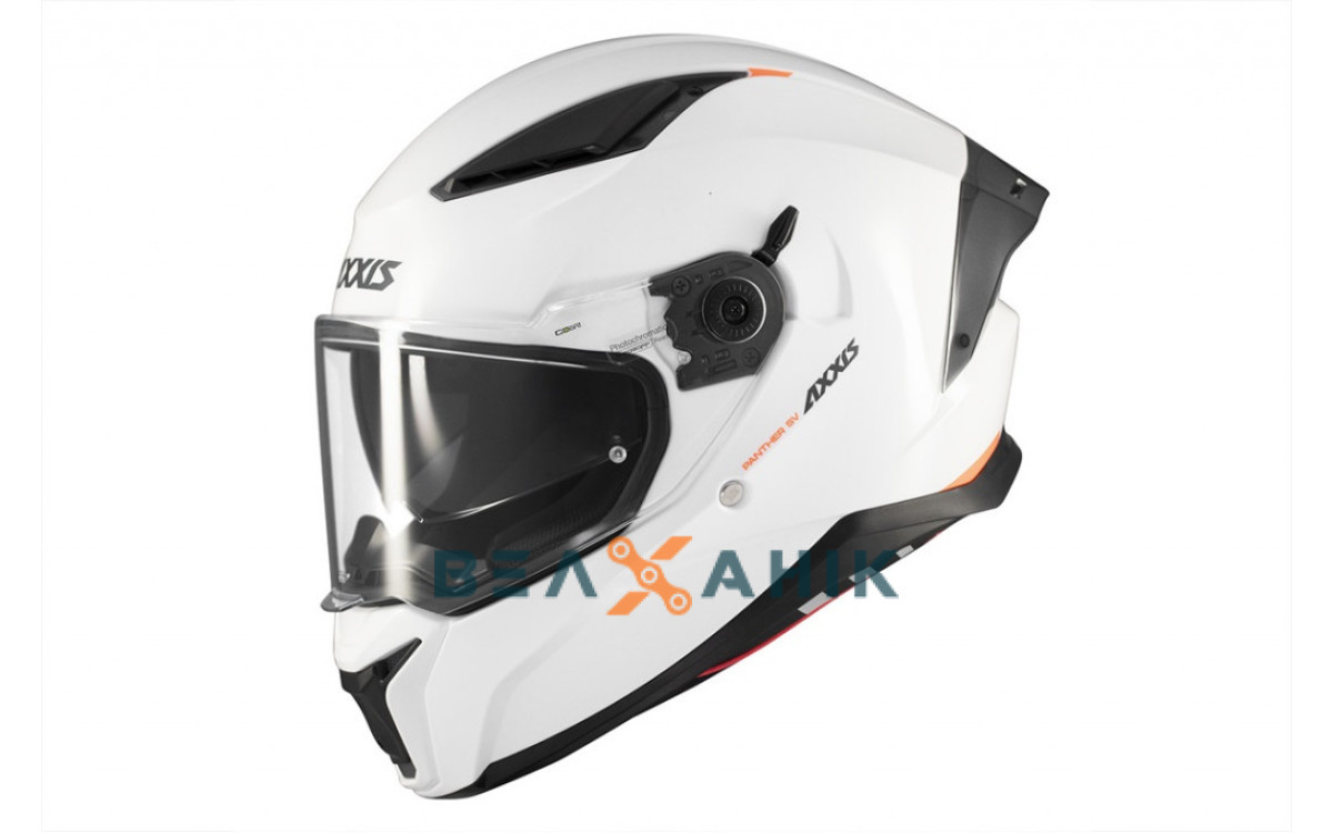 Шолом (інтеграл) AXXIS PANTHER SV Solid A0 Gloss White [XL], фото 1