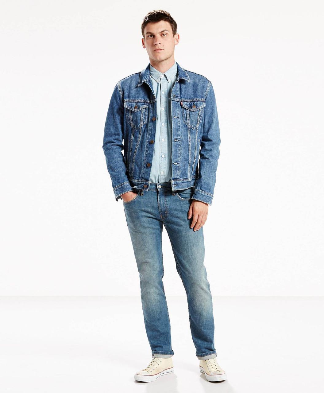 Вузькі чоловічі джинси Levi's 511 - Pumped Up W30 L32 Світло-синій (045111025)