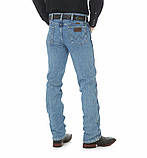 Вузькі джинси чоловічі Wrangler Premium Performance - Stonewashed W36 L34 Блакитний (36MWZSW), фото 3
