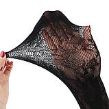 Еротичний боді-комбінезон з панчохами - чорний розмір (ZYM2102), фото 6