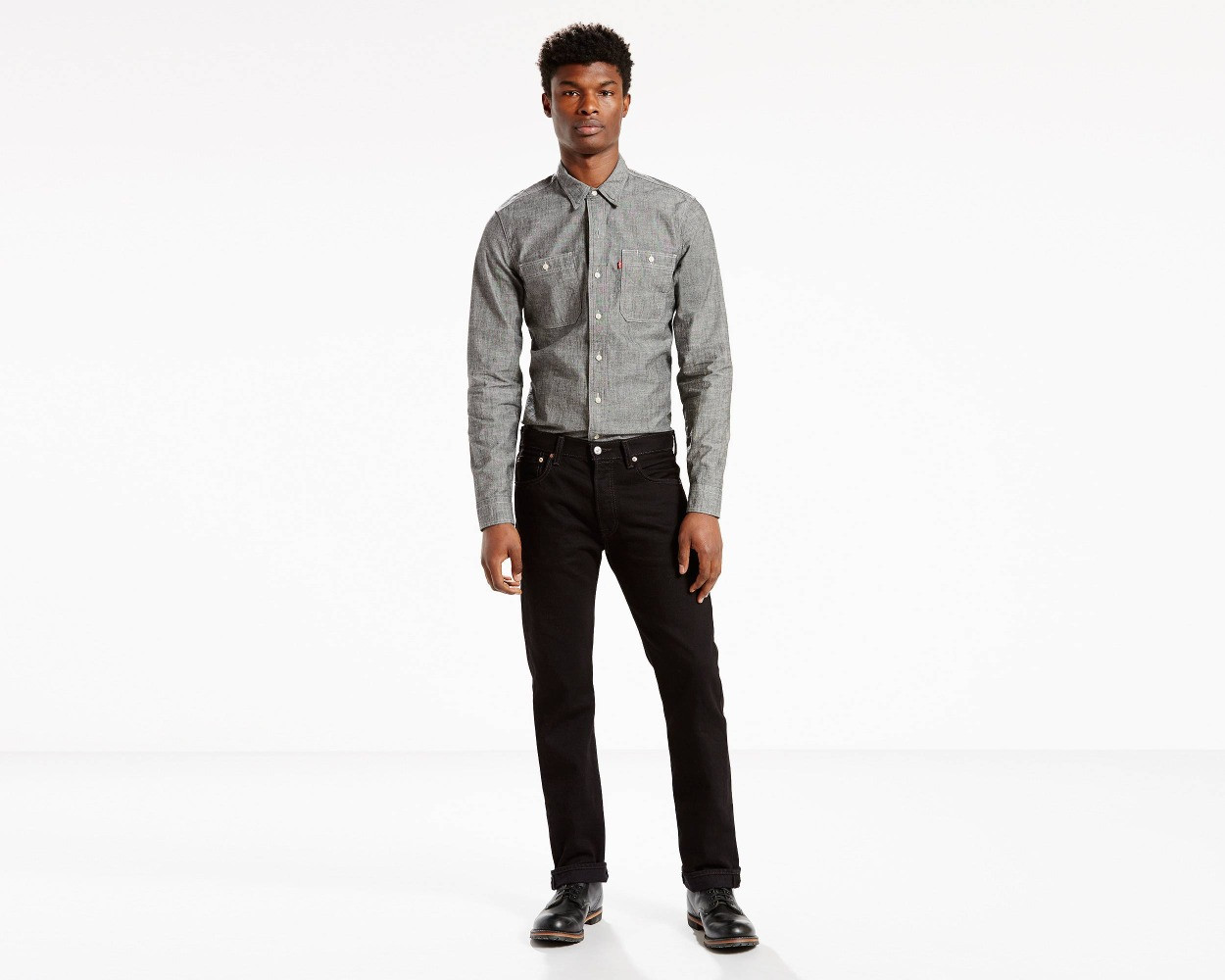 Чоловічі джинси Levi's 501 Original Fit - Чорні W32 L34 (005010660)