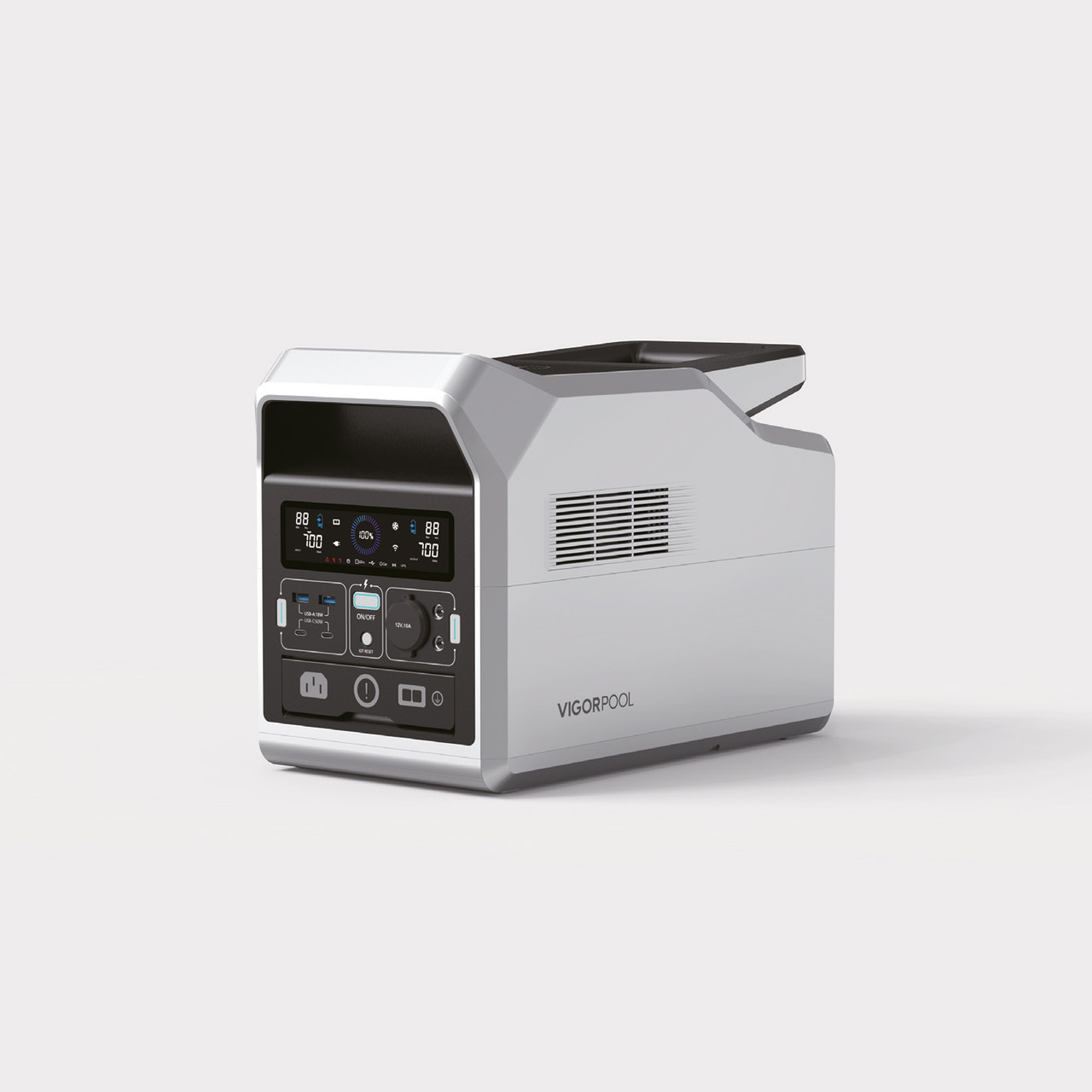 Зарядна станція VigorPool Captain 700 W, 672 Wh White (VP31-EU)