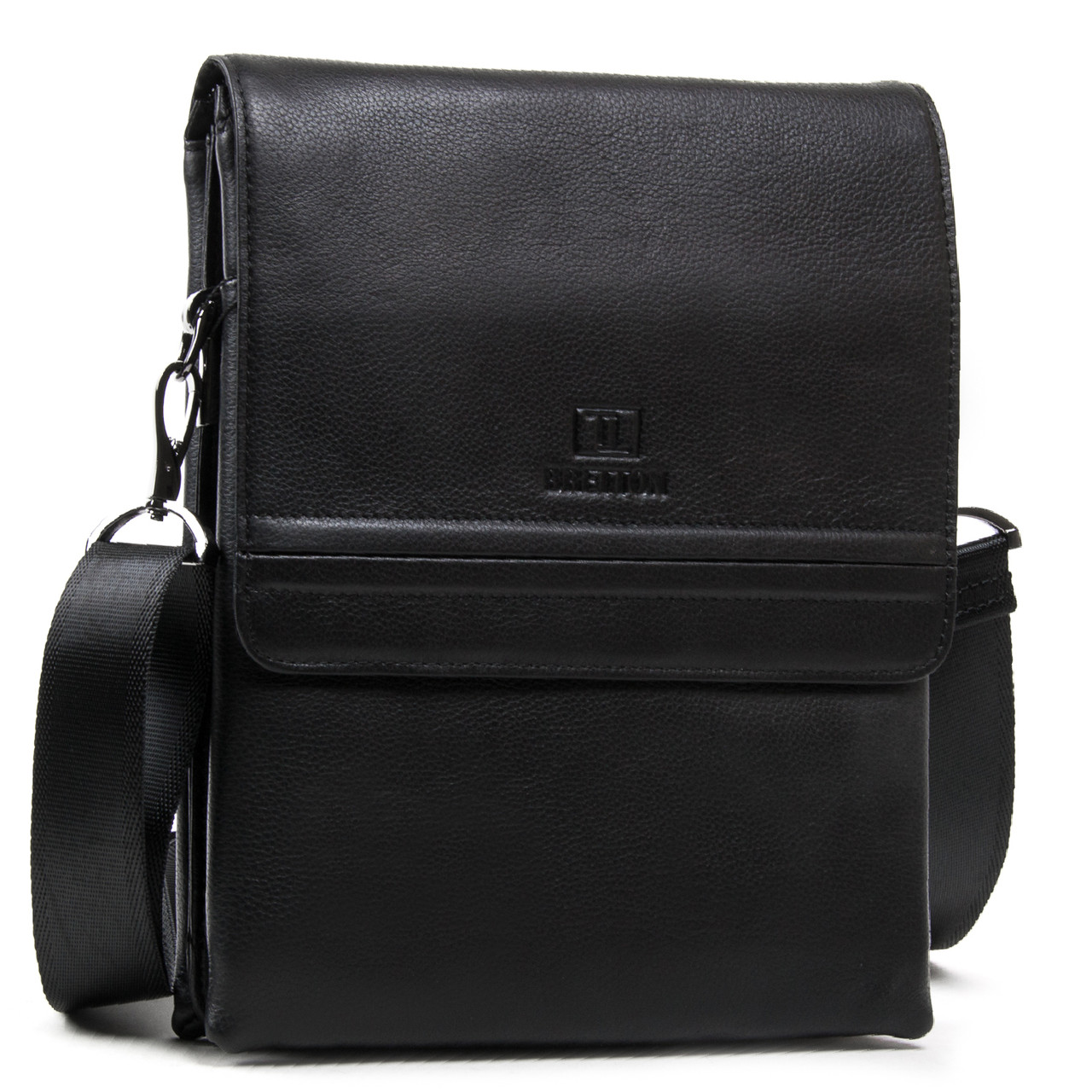 Сумка Чоловіча Планшет шкіра BRETTON 5416-3 black.Музькі сумки-планшети гуртом і в роздріб в Україні.