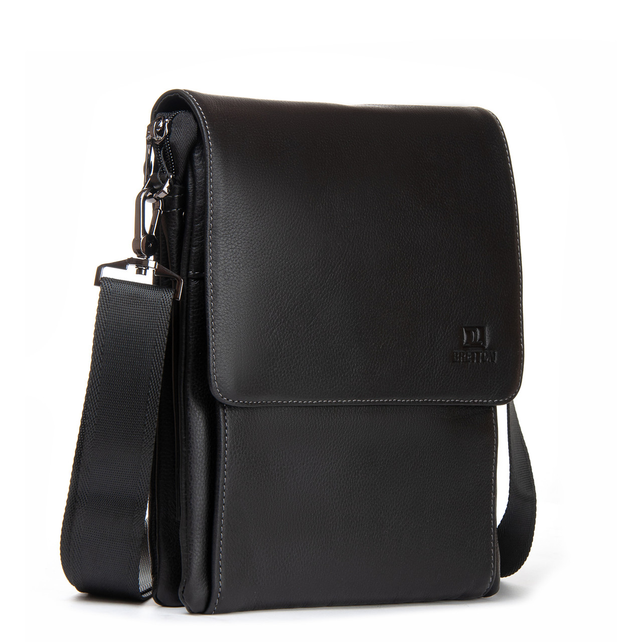 Сумка Чоловіча Планшет шкіра BRETTON 5190-3 black.Музькі сумки-планшети гуртом і в роздріб в Україні.