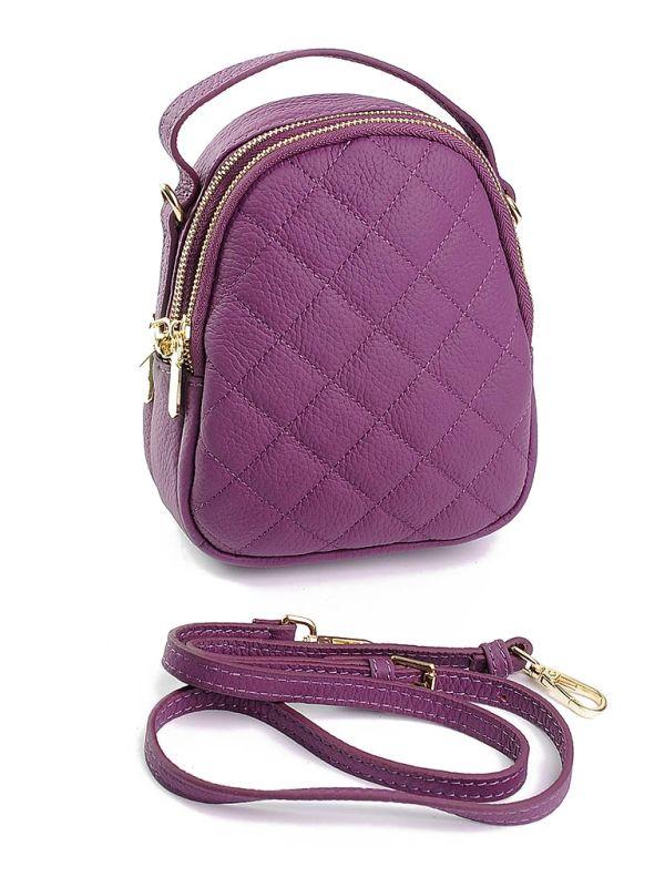 Жіноча шкіряна сумка WY-9526 Purple.Купити жіночі сумки із натуральної шкіри trandbags.com.ua