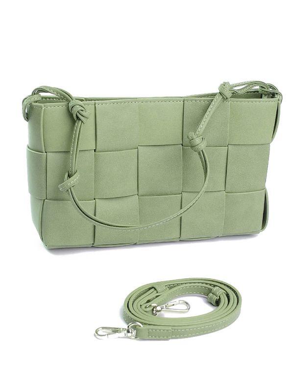 Жіноча шкіряна сумка 9606 Green.Купити жіночі сумки із натуральної шкіри trandbags.com.ua