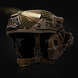 Ліхтарик тактичний налобний LT-09-T FAST/MICH, Ліхтар тактичний з кріпленням універсальний ЗСУ, фото 9