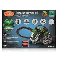 Пилосос вакуумний з контейнером для збирання пилу на 3 л BITEK BT-8663G Потужний пилосос циклонного типу, фото 3