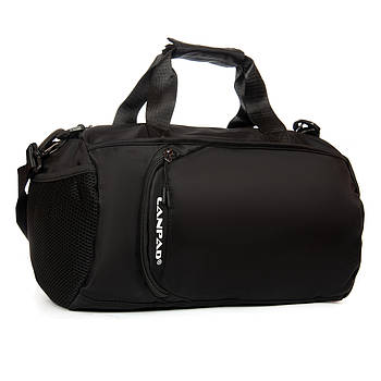 Дорожня саквояж нейлон Lanpad 20824 black.Купити чоловічі сумки-дорожні гуртом і в роздріб Україні.