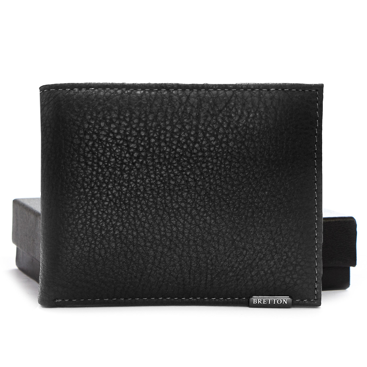 Чоловіче шкіряне портмоне BRETTON 208G black.Купити чоловічі гаманці trandbags.com.ua