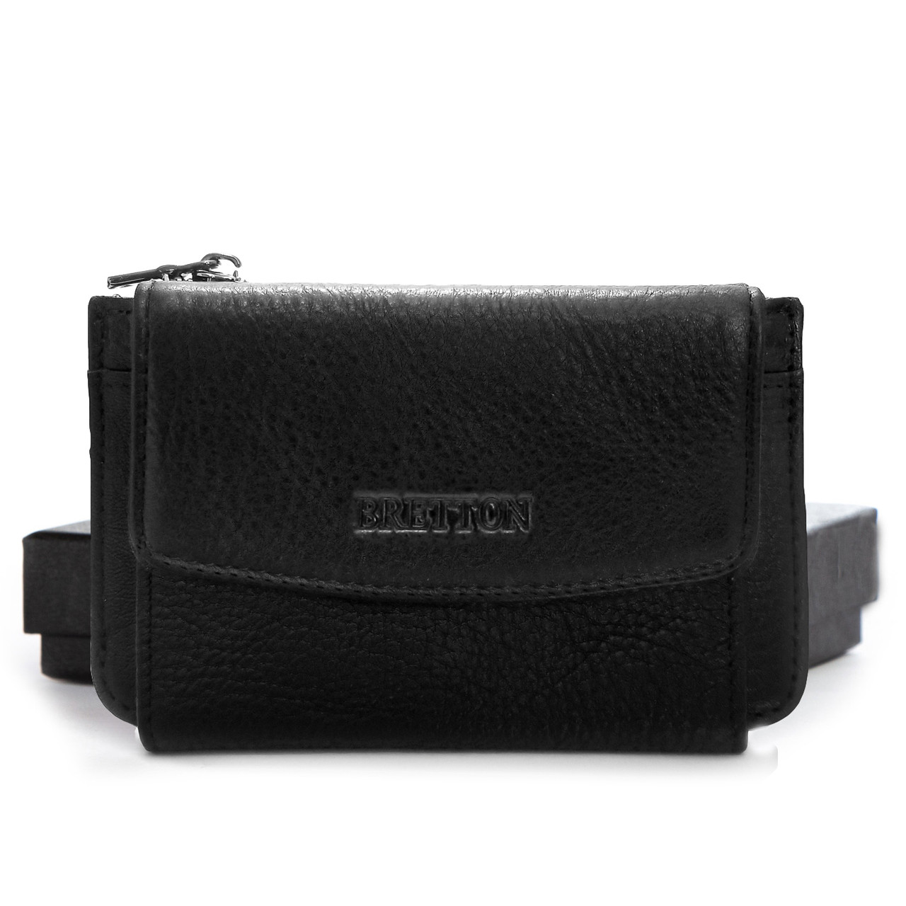 Чоловіче шкіряне портмоне BRETTON 170-12 black.Купити чоловічі гаманці trandbags.com.ua