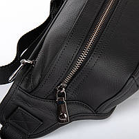Сумка Чоловіча На пояс шкіра BRETTON 9338-20 black.Музькі сумки-планшети гуртом і в роздріб в Україні., фото 7
