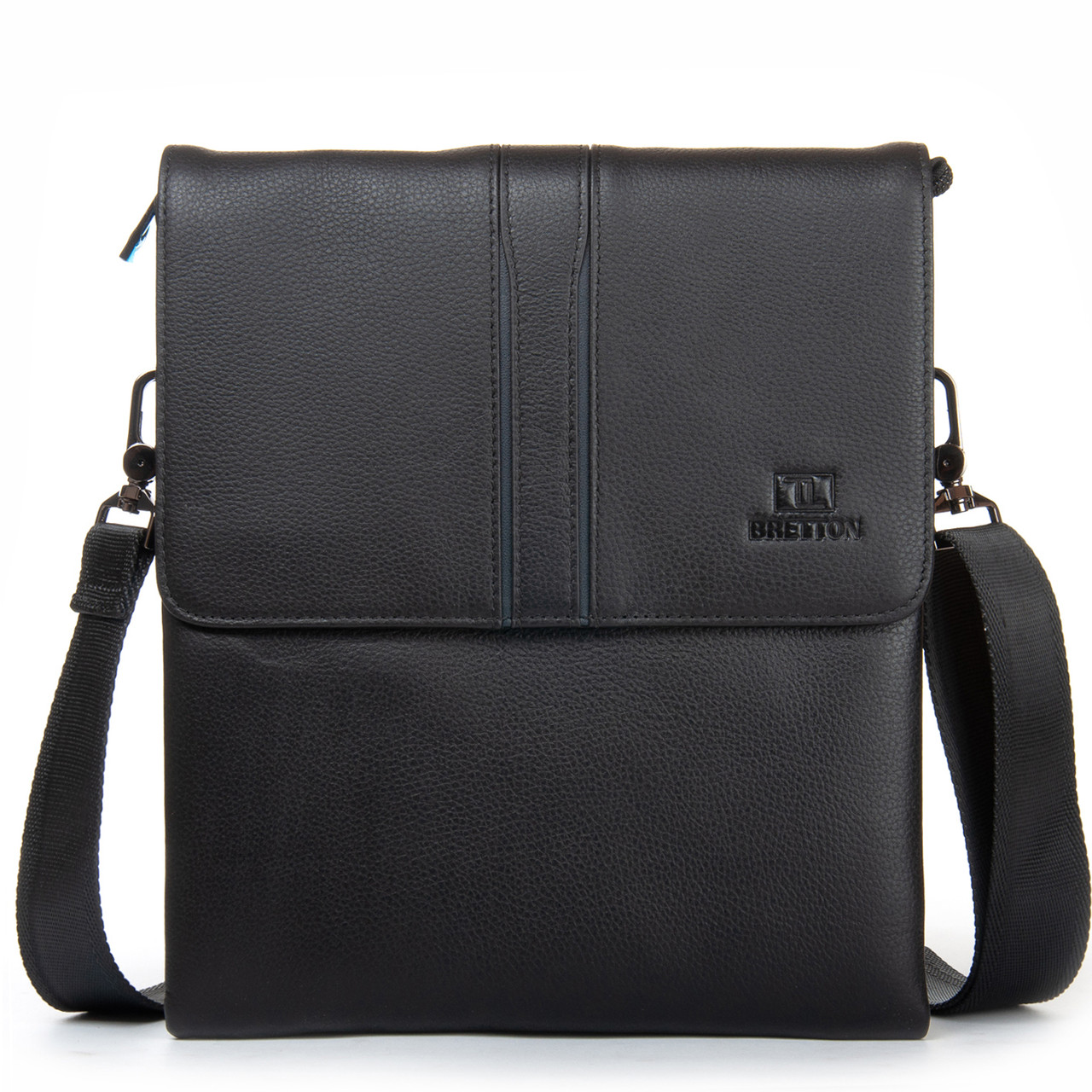 Сумка Чоловіча Планшет шкіра BRETTON 5299-3 black.Музькі сумки-планшети гуртом і в роздріб в Україні., фото 1