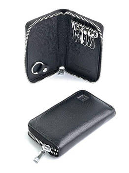 Шкіряна ключниця 9977-A Black.Купити чоловічі гаманці гуртом і в роздріб в Україні.