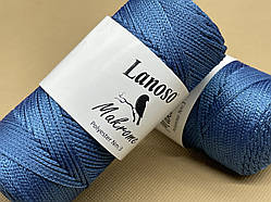 Пряжа Macrome Lanoso (1.5-2мм)-393 джинс