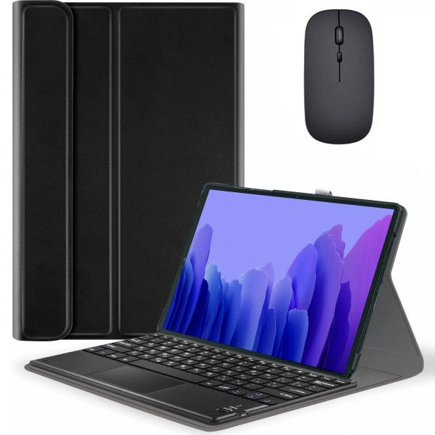 Чохол-клавіатура Smart Cover + Мишка для Samsung Galaxy Tab A7 Lite 8.7" Ukr+Ru+En Black