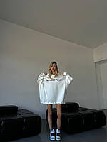 Жіночий теплий подовжений худорлявий в стилі оверсайз PROSECCO PLEASE