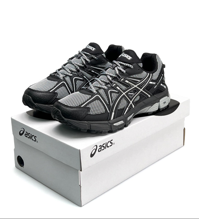 Чоловічі кросівки Asics Gel-Kahana 8 Black Grey Взуття Асикс Гель Кахана сірі текстиль демісезон