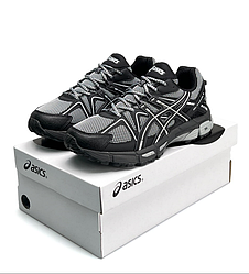 Чоловічі кросівки Asics Gel-Kahana 8 Black Grey Взуття Асикс Гель Кахана сірі текстиль демісезон