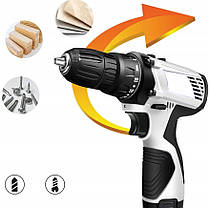 Шуруповерт акумуляторний 1,3 Аг, 12V Bedee, фото 3