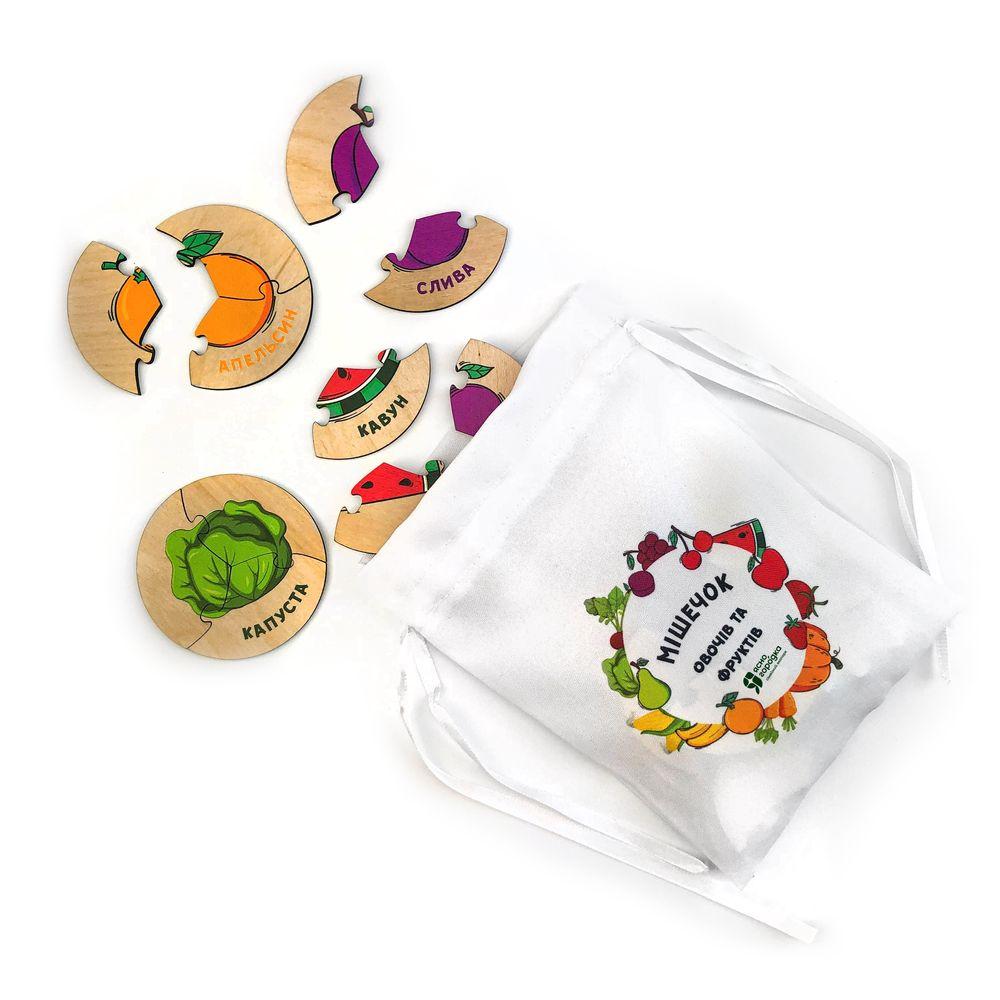 Мішечок з пазлами фруктів "Ясногородка", фото 1