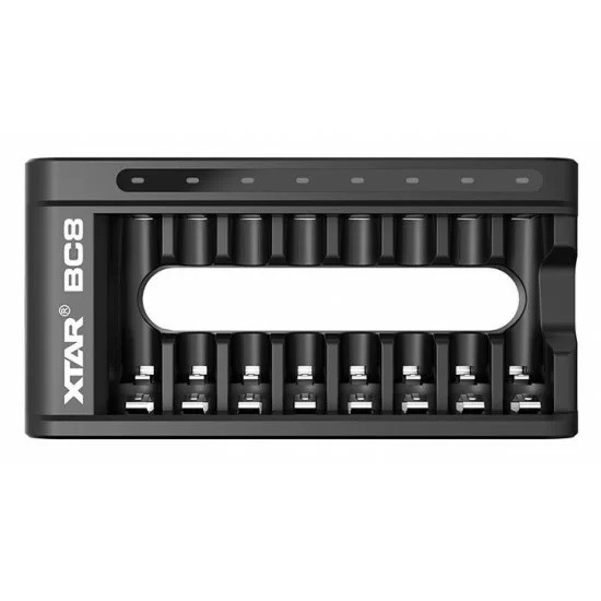 Зарядний пристрій XTar BC8  для 8 акумуляторів  AA/AAA 1.5В Li-Ion / 1.2В Ni-MH USB