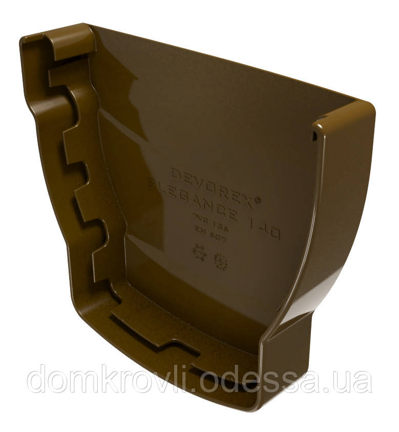 Заглушка ринви права Devorex Elegance 140/100 мм