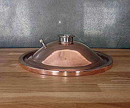 2" Мідна кришка для фірмового перегінного кубу 25л, фото 4