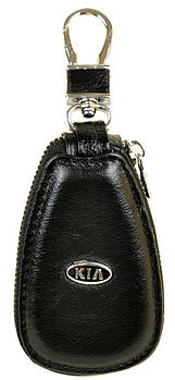 Ключниця шкіряна авто Kia F633 Black Шкіряна ключниця гуртом і в роздріб Одеса 7км