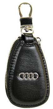 Ключниця шкіряна авто Audi F633 Black Шкіряна ключниця гуртом і в роздріб Одеса 7км