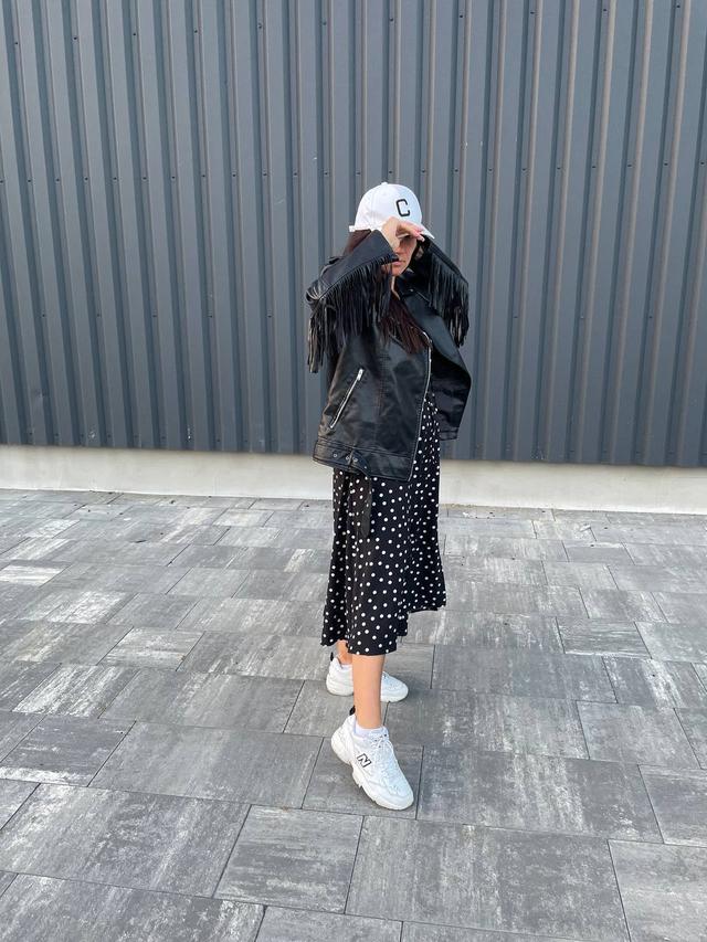 куртка косуха с бахромой