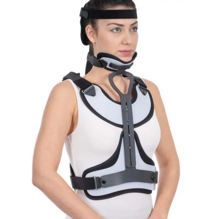 Ортез для фіксації шийного та грудного відділів хребта Minerva Мінерва посилений W112 Wingmed, фото 1